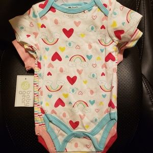 Rainbow Baby 3 Piece Bodysuit Set